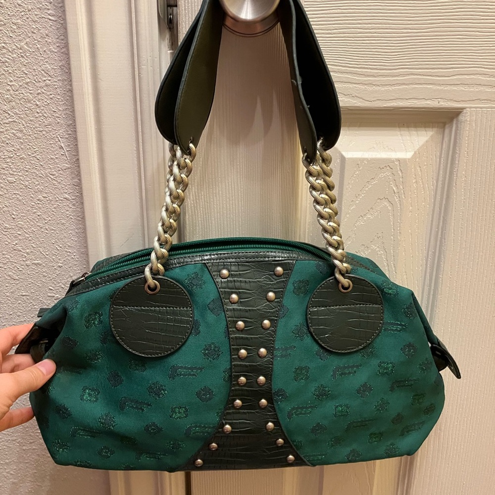 Y2K Rare Fornarina Emerald Green purse - Picture 7 of 12